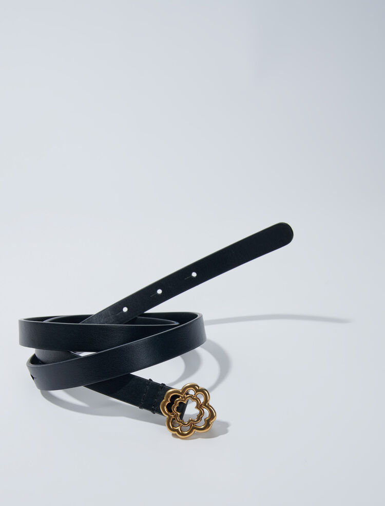122ACHAINCLOVER Clover logo chain belt - Belts - Maje.com