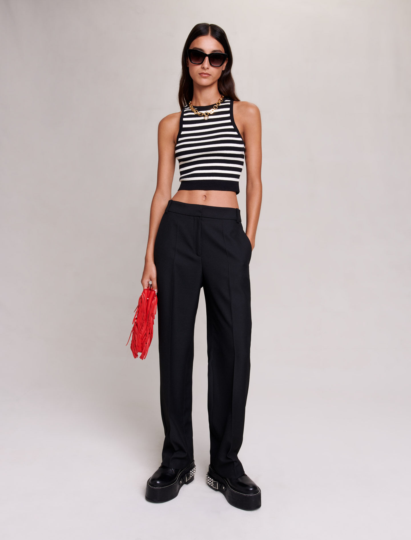 Multi Ditsy Wide Leg Soft Trousers | Womens Trousers | Select Fashion Online