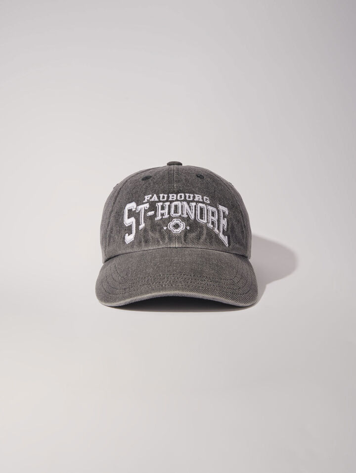 Casquette en denim Saint Honoré