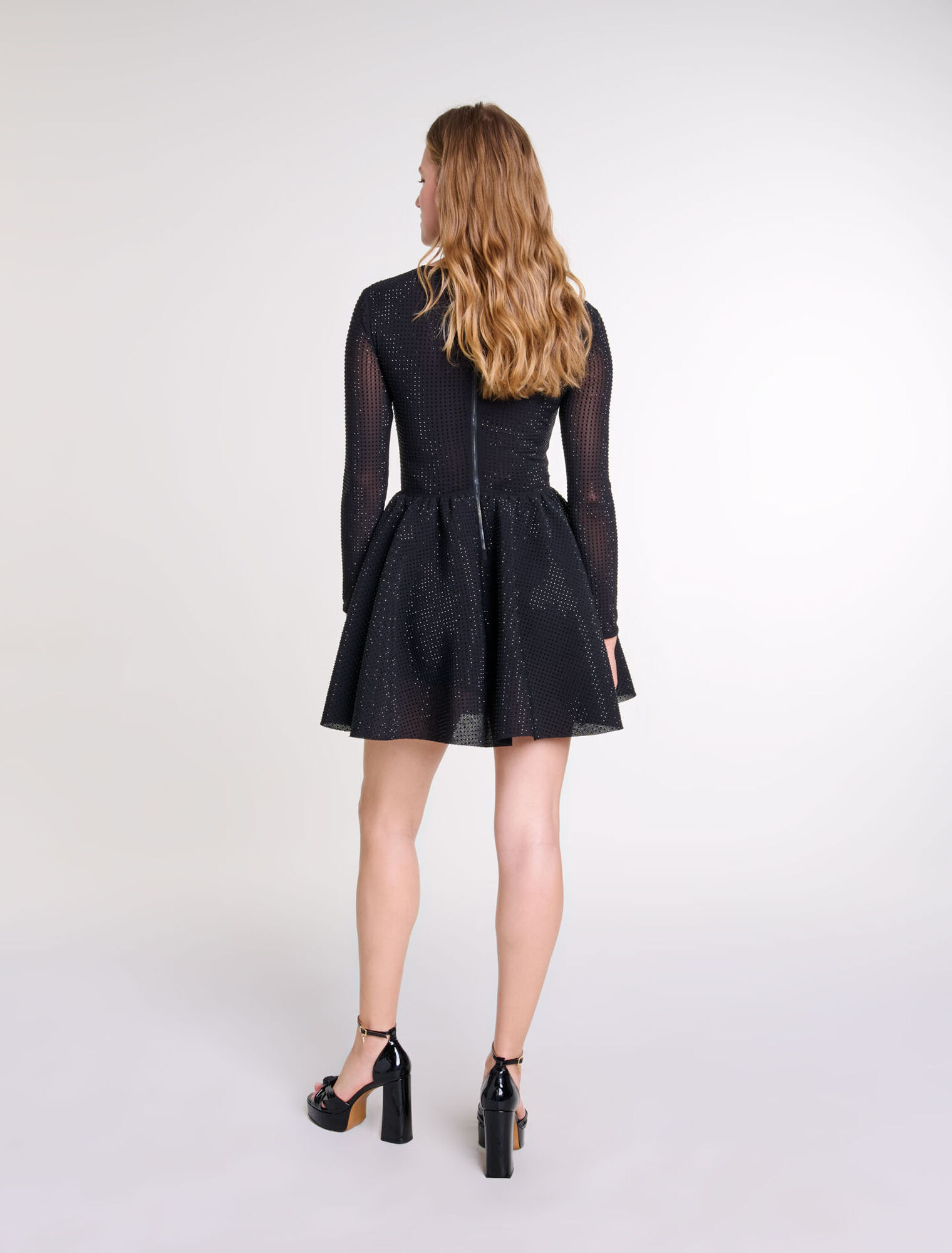 Robe longue à strass