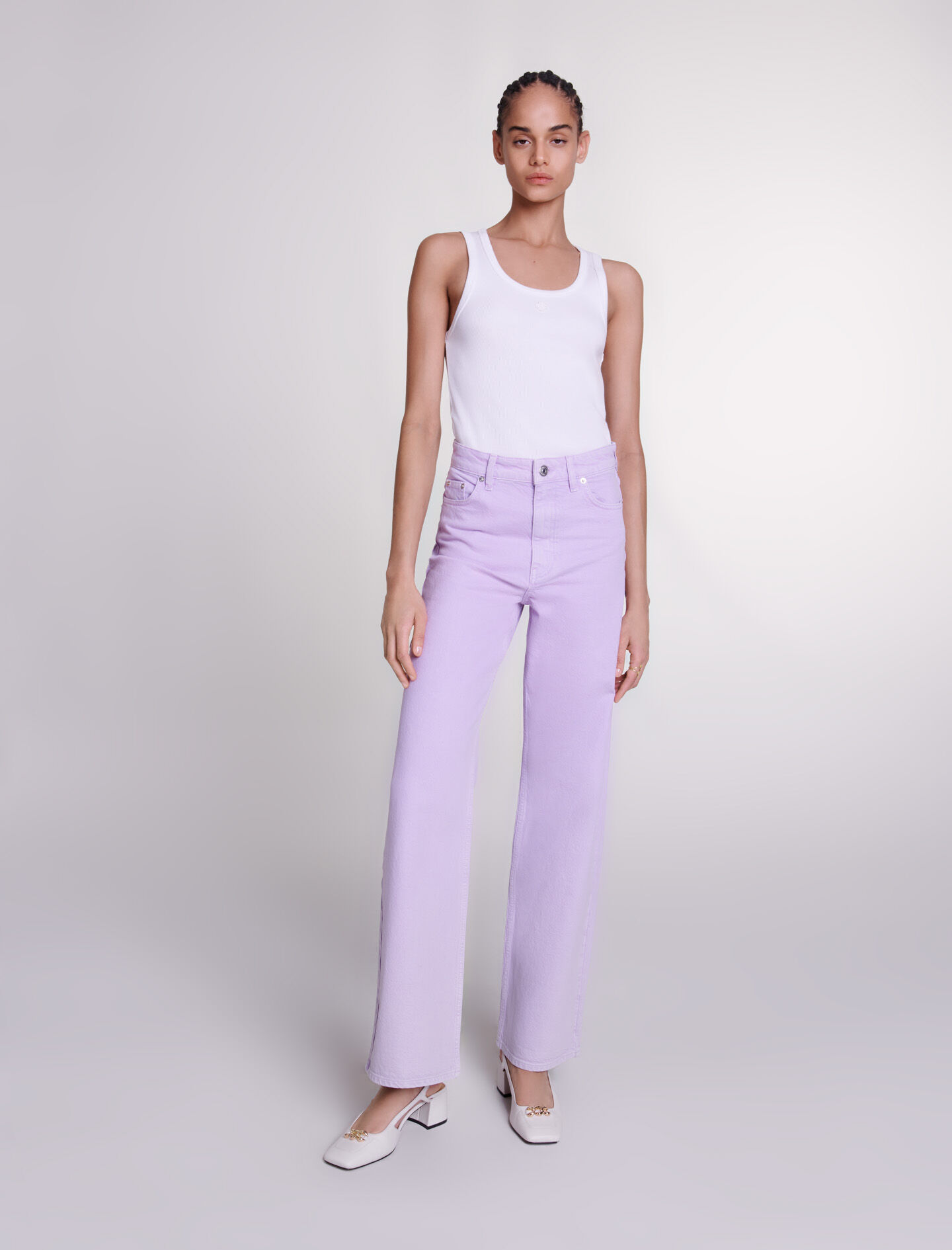 Purple wide leg jeans new arrivals