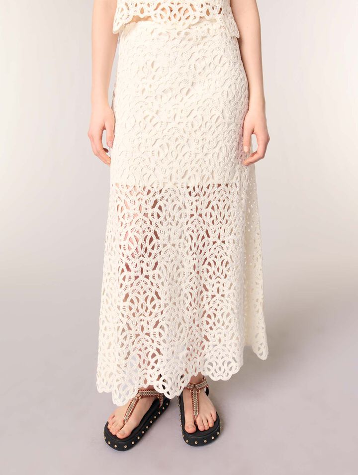 Jupe longue en crochet