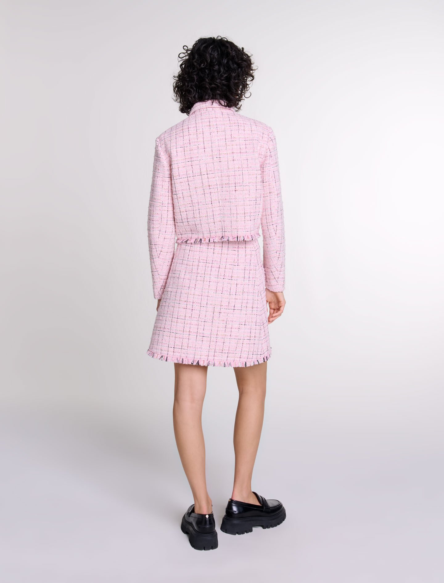 Tweed jacket Pink For Women | Maje