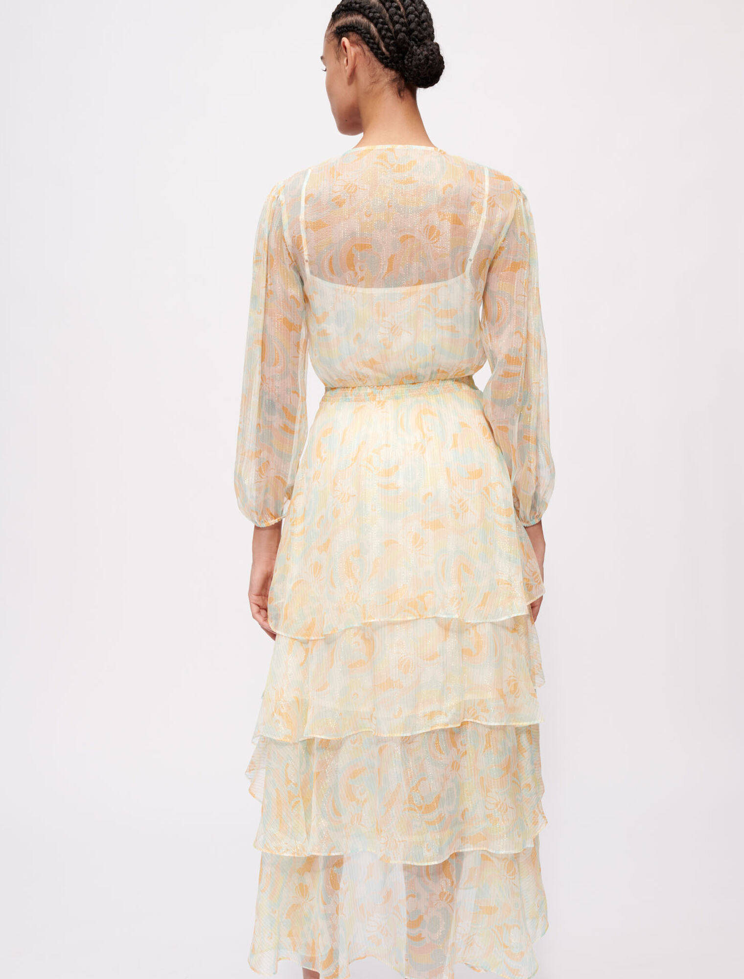 Robe en soie fluide et brillante