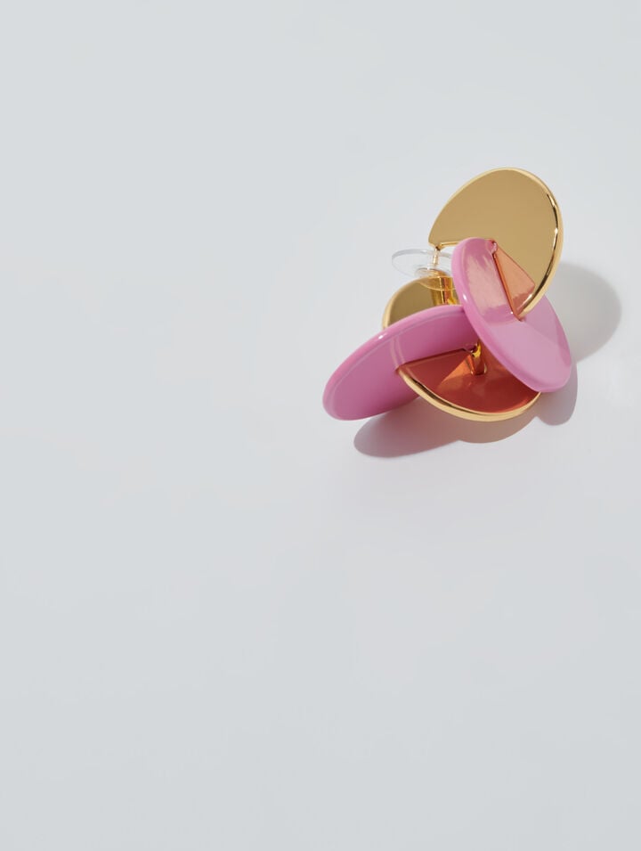 Boucles d'oreilles émaillées