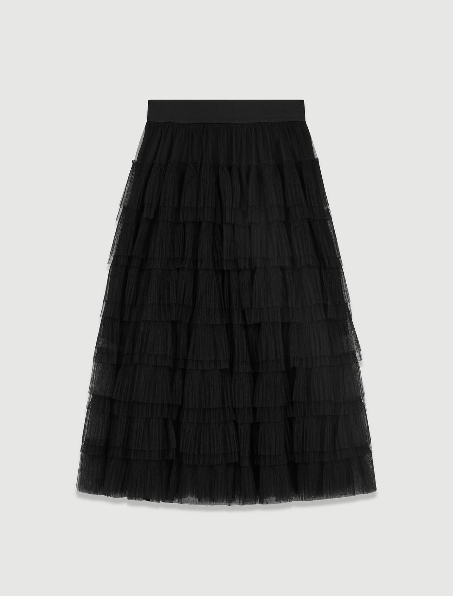 Jupe midi en tulle