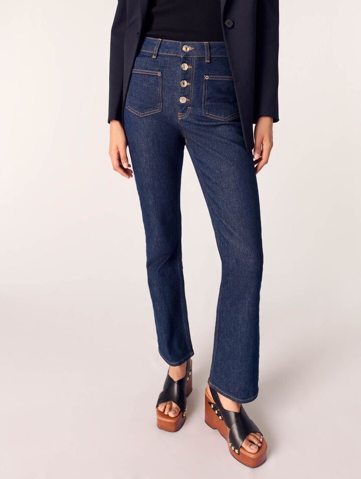 Jean denim à poches