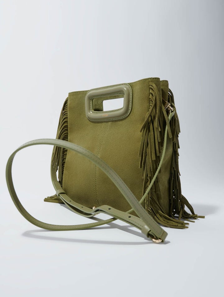 Sac M en cuir suède