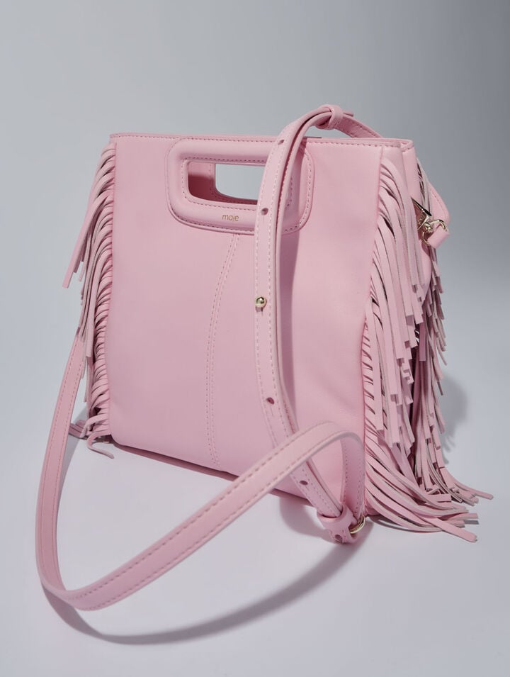 Sac M en cuir à franges