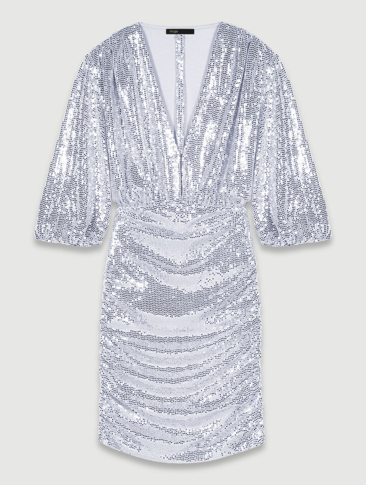 Robe fluide à sequins
