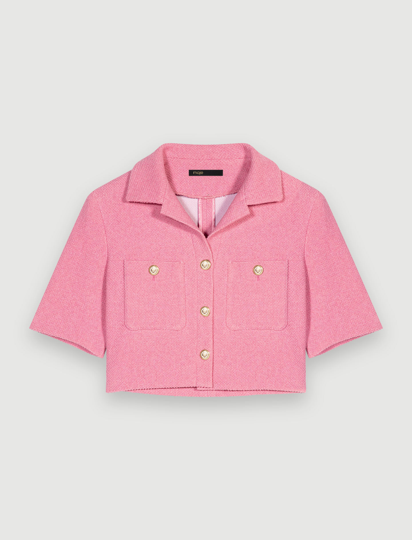 Cropped tweed jacket