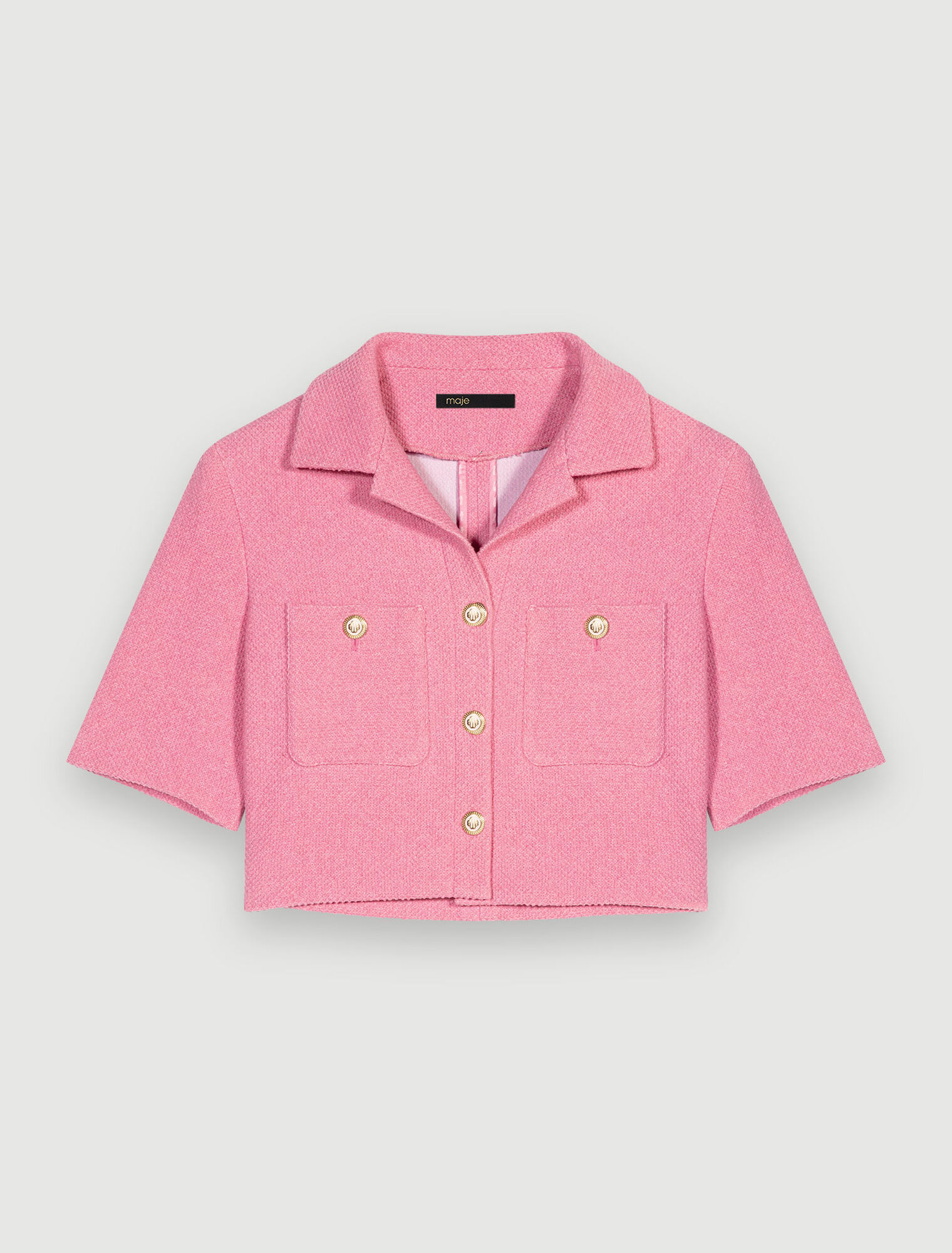 Veste courte en tweed