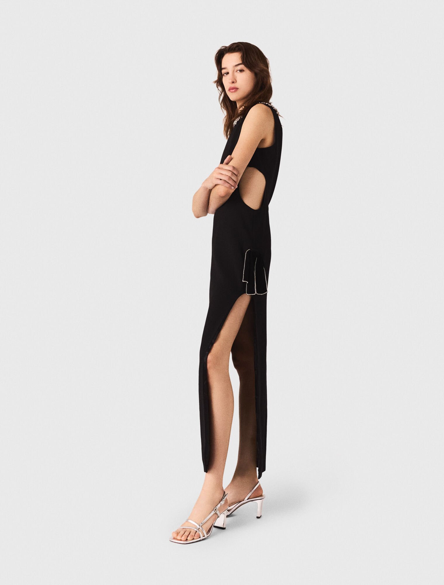 Jewel-collar maxi dress Jewel-collar maxi dress