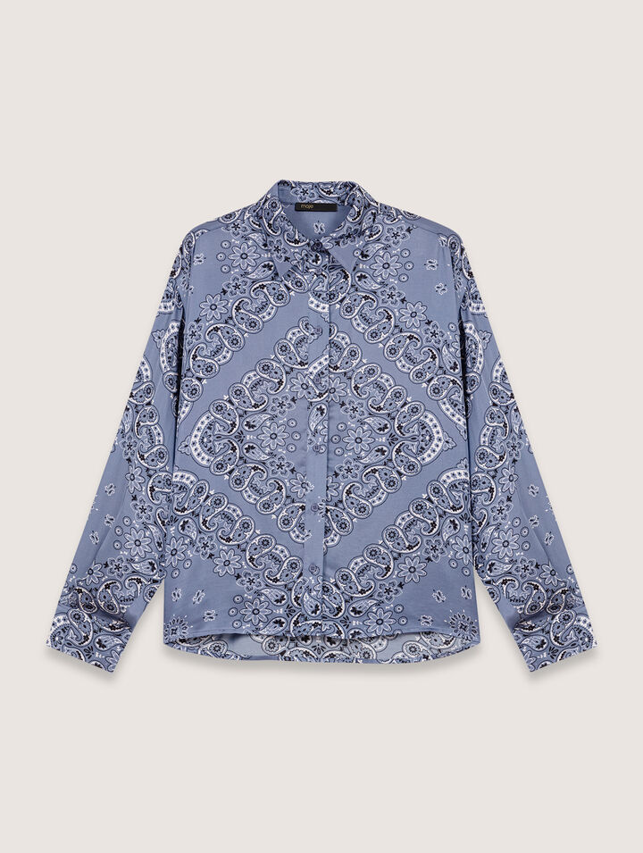 Chemise fluide imprimée