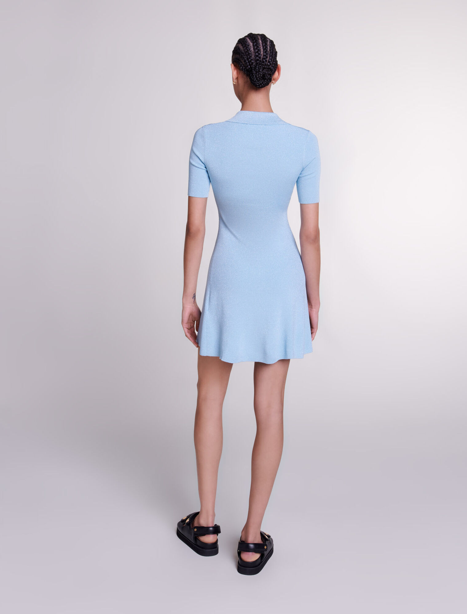 Robe courte en maille