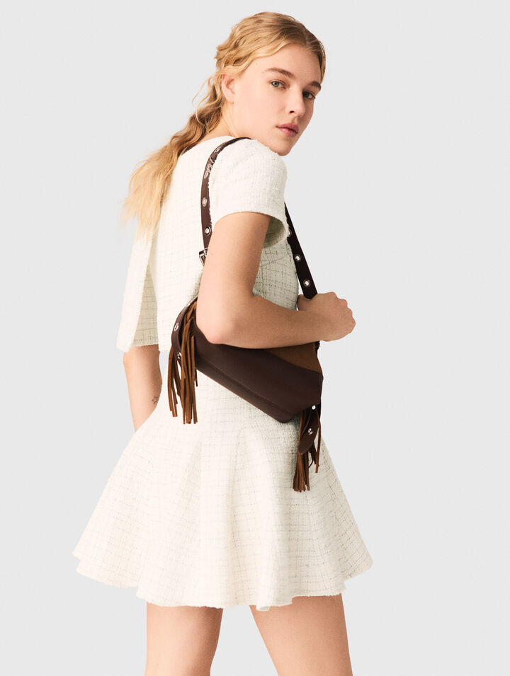 Robe 2-en-1 en tweed