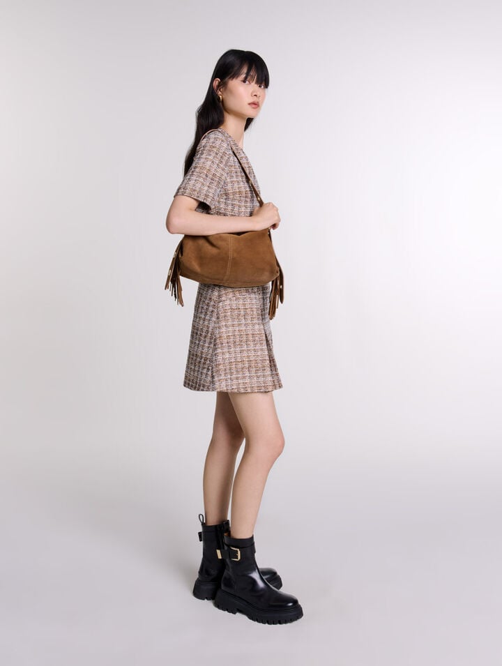 Robe courte en tweed
