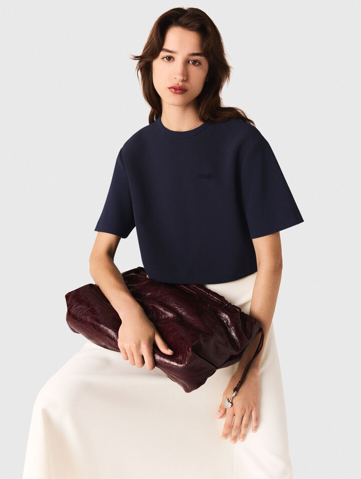 Heavy crepe short top