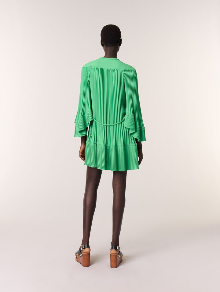 Short pleated dress