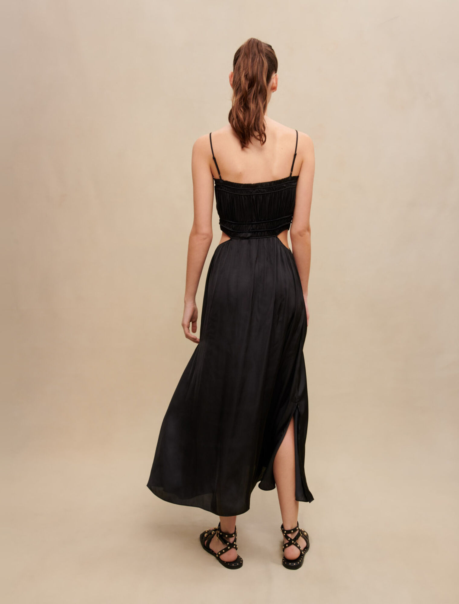 Long satiny dress