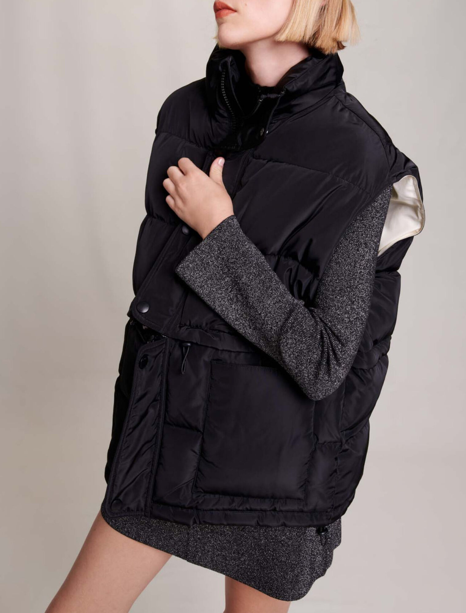 Sleeveless puffer jacket