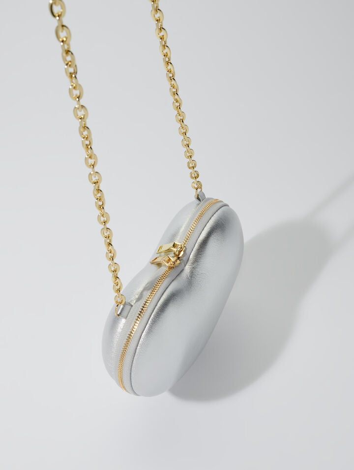 Sac cœur en cuir