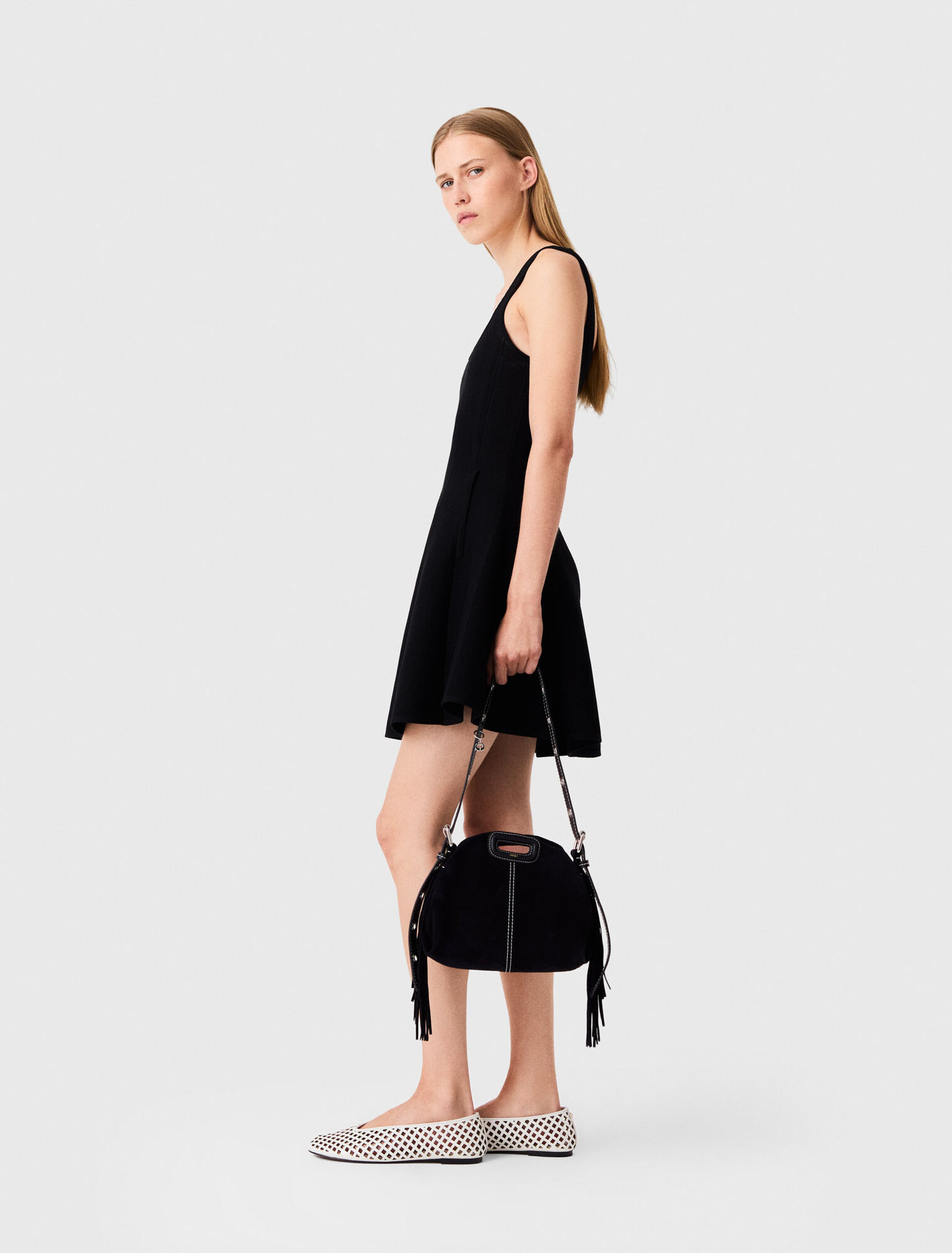 Robe courte effet 2-en-1