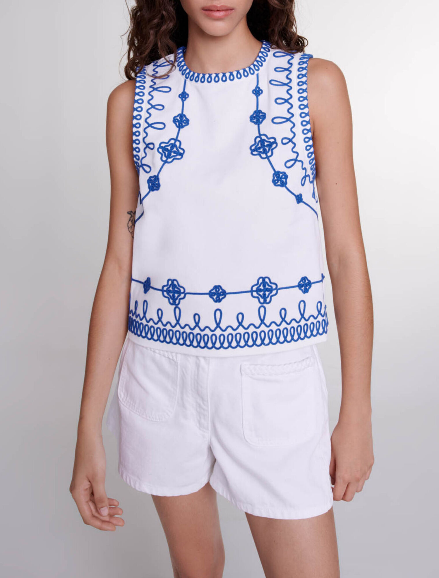 Embroidered top