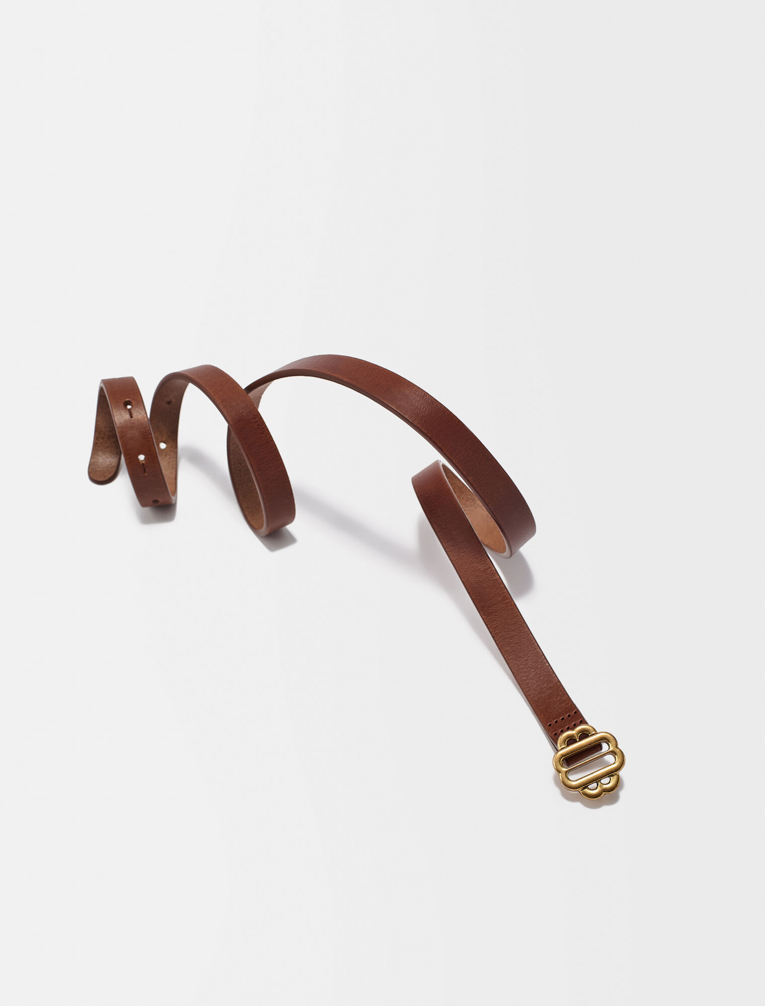 Ceinture fine en cuir