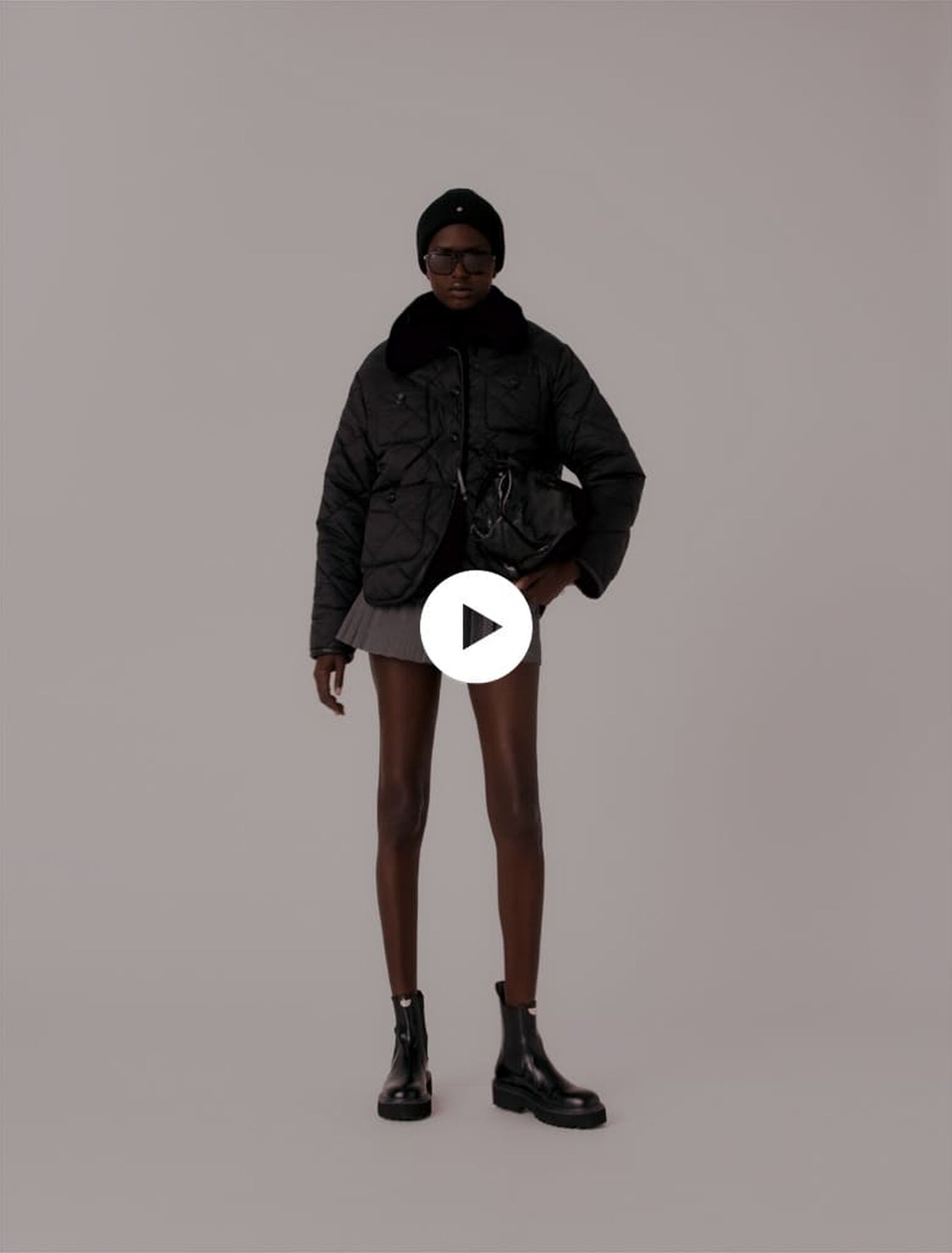 Doudoune réversible avec sequins