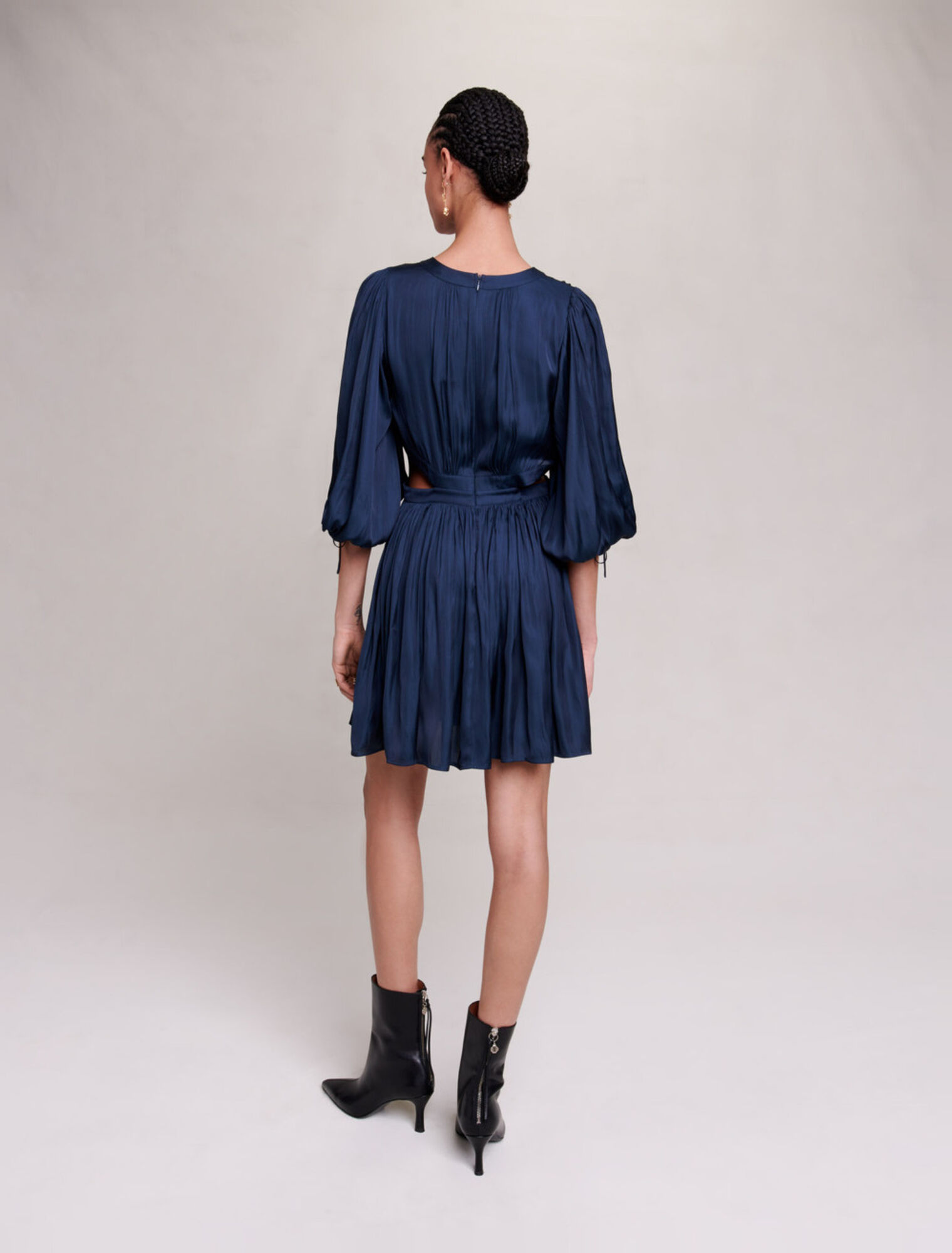 Short satin dress
