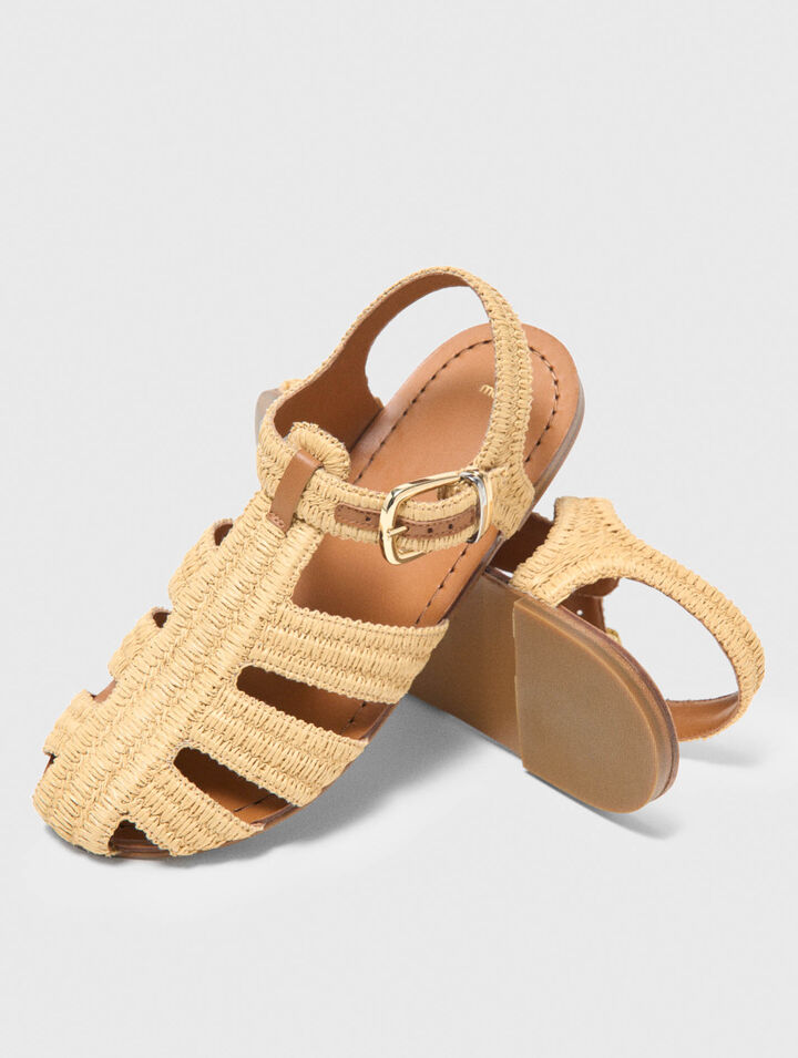 Flat strap sandals