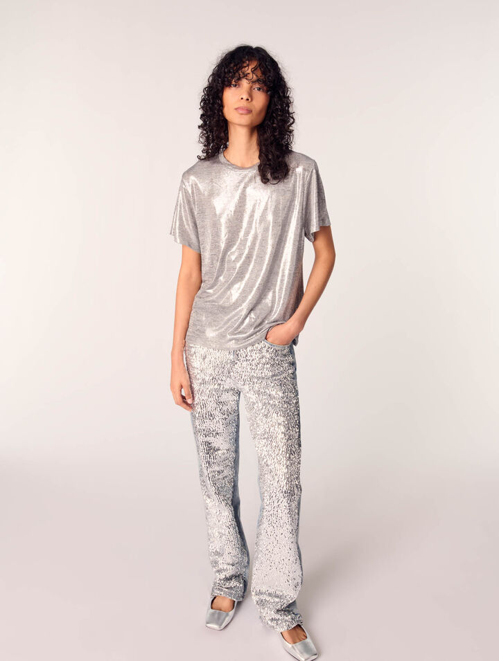 Tee-shirt lamé