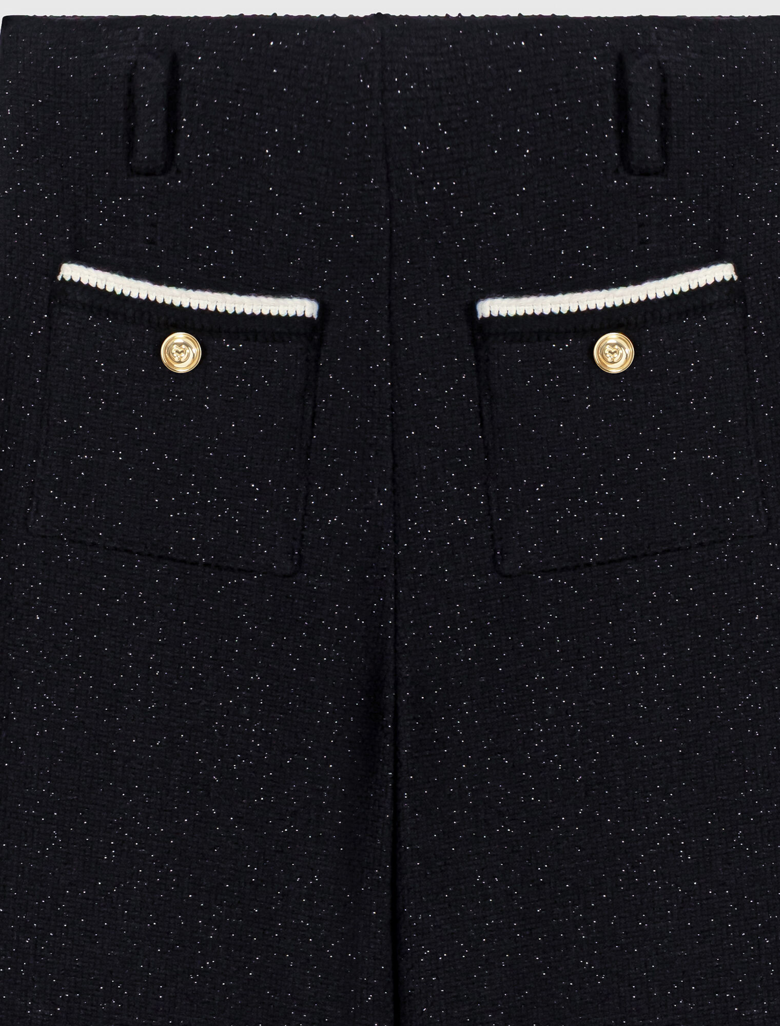 Pantalon tweed lurex