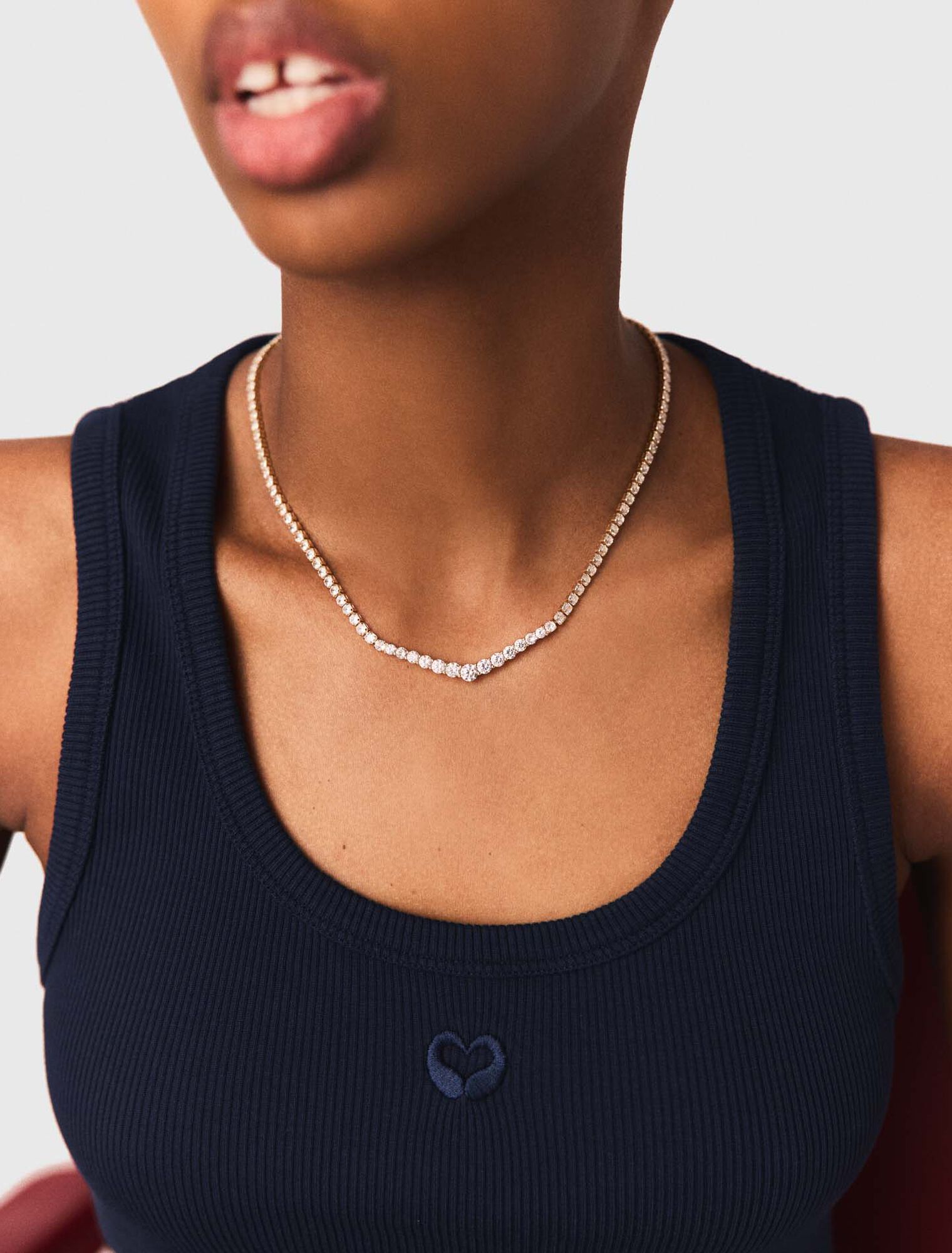 Cascade diamant&eacute; necklace