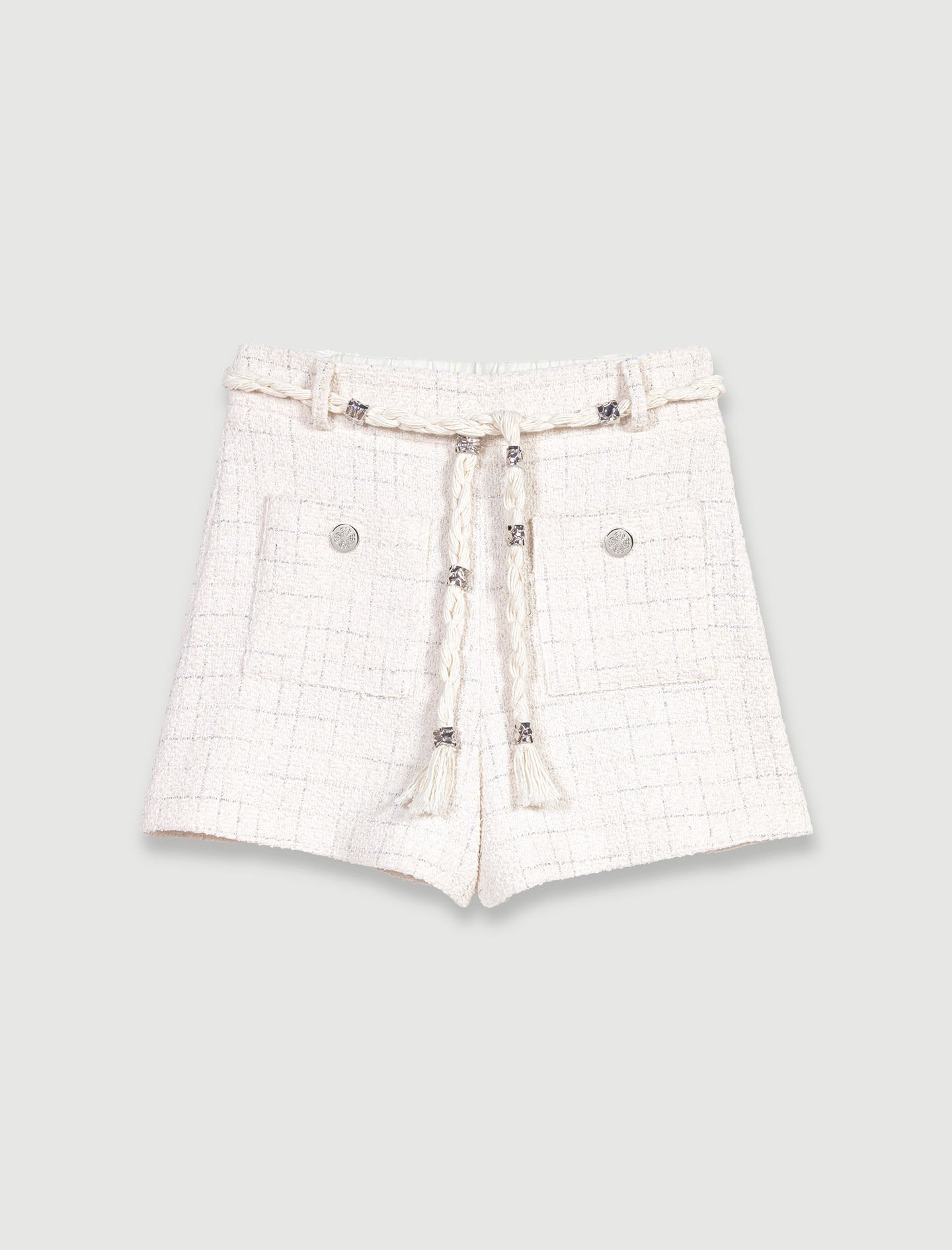 Tweed shorts White For Women | Maje