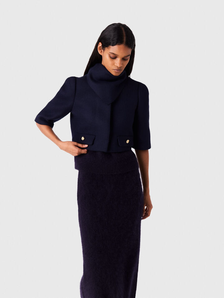 Veste courte en laine 