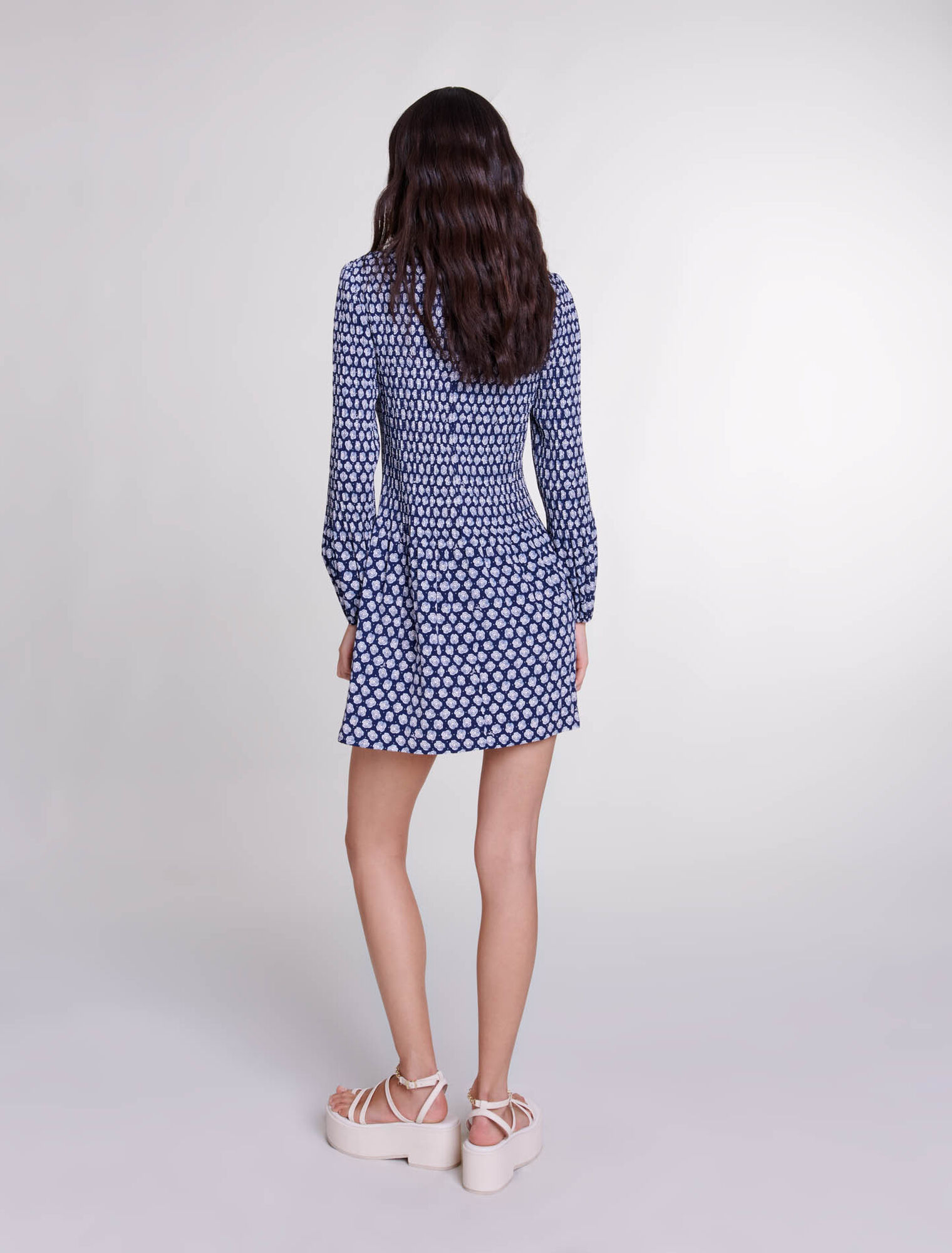 Robe courte fleurie