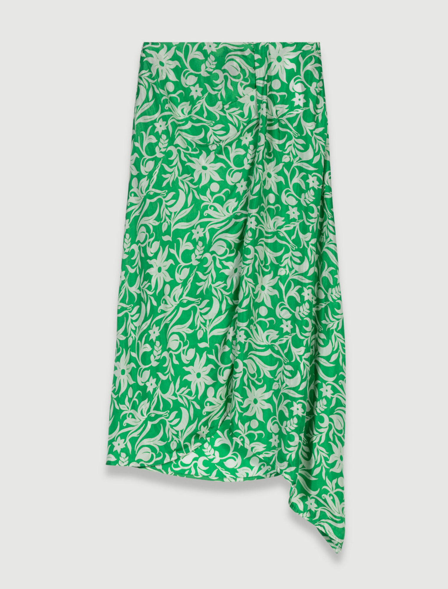 Mini draped skirt