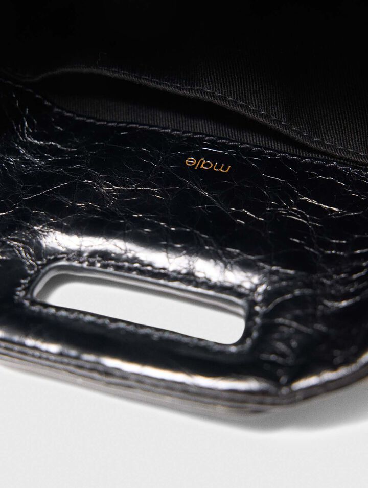 Sac Miss M mini en cuir craquel&eacute;