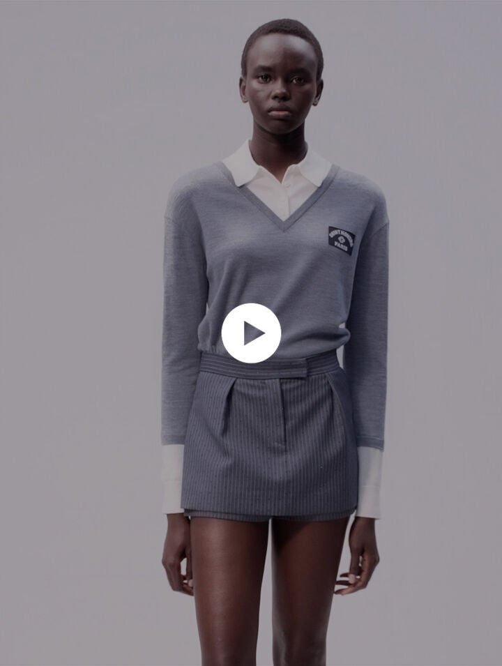 Rhinestone layered skort