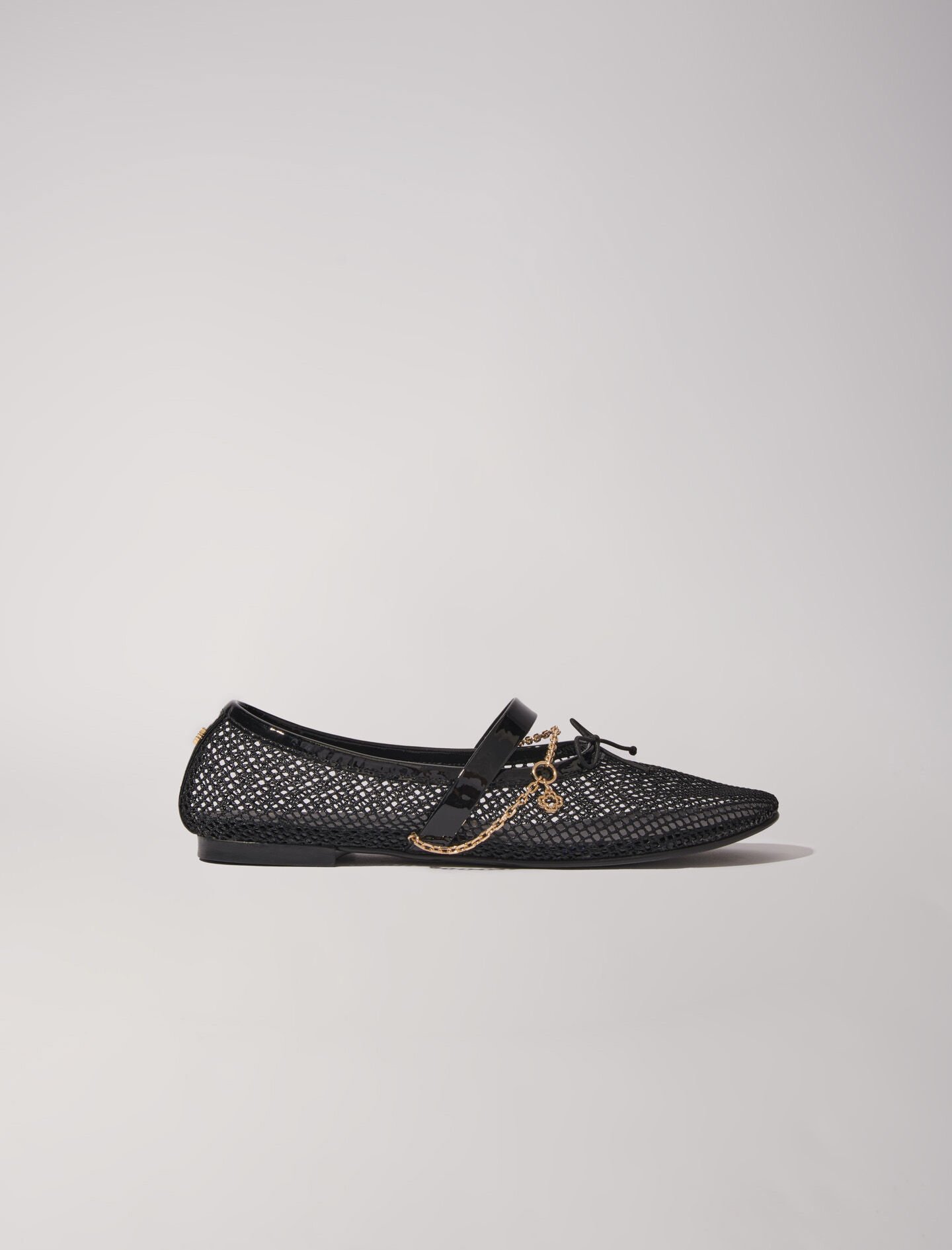 Black snakeskin flats on sale