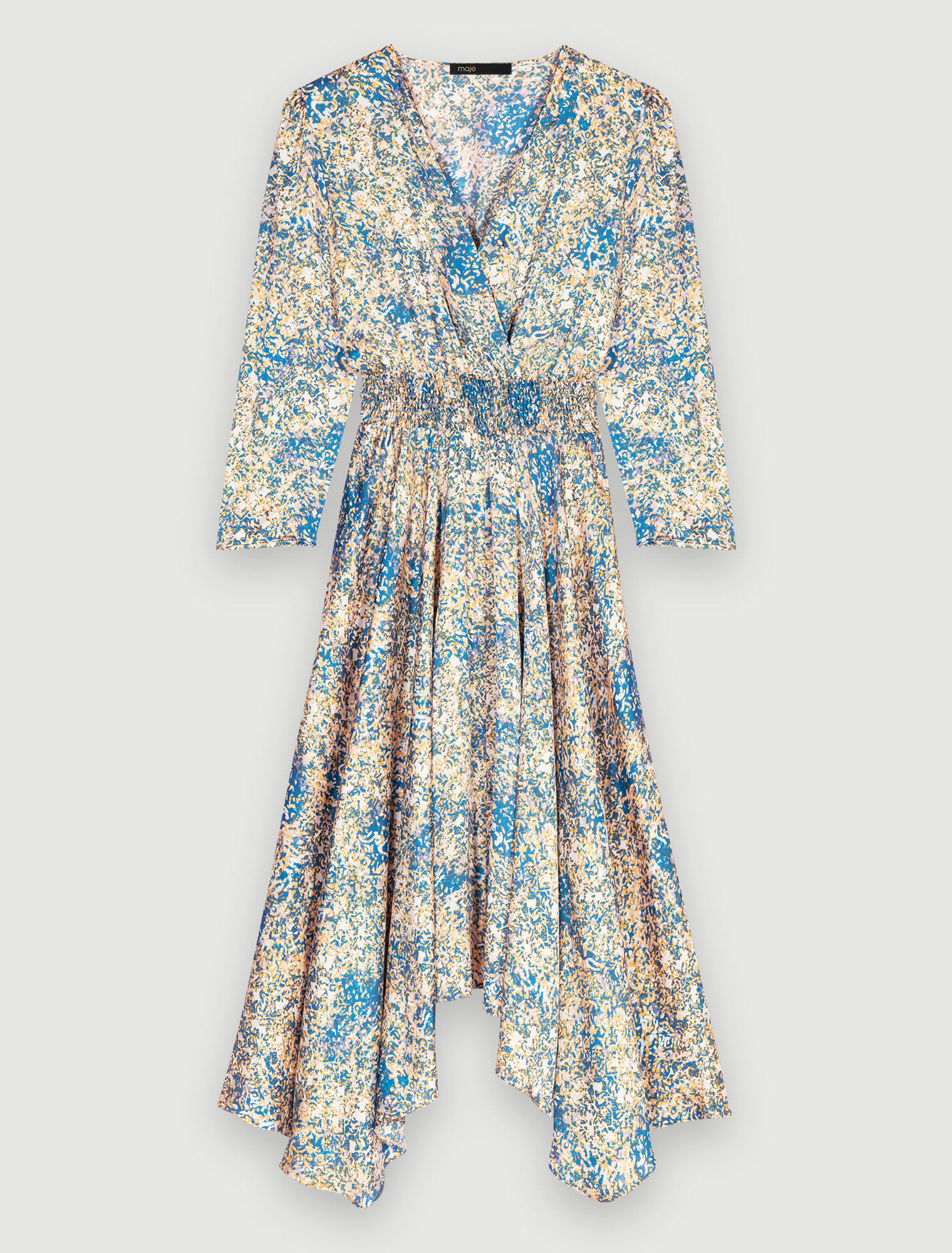 Robe asymétrique imprimé abstrait