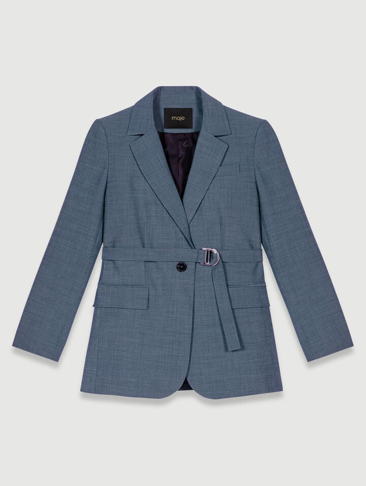 Veste de tailleur à ceinture