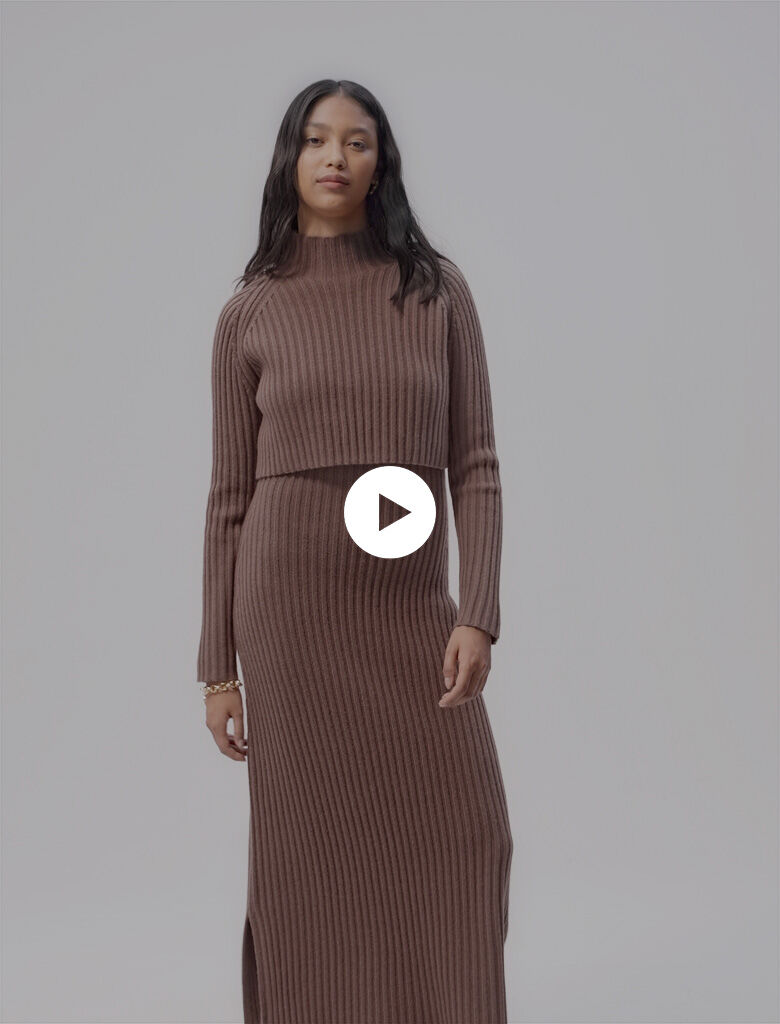 Robe laine longue on sale
