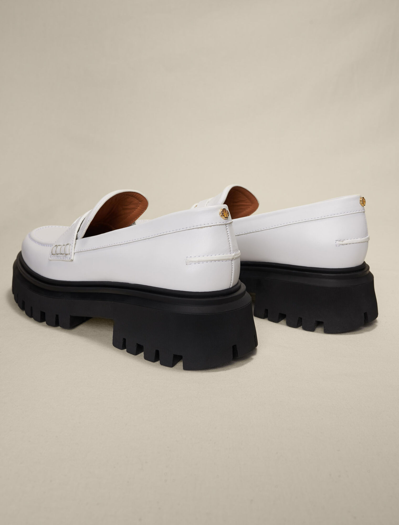 Mocassins en cuir à plateforme