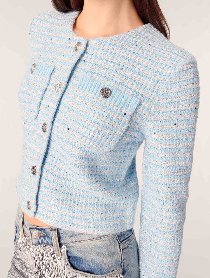 Cardigan à sequins