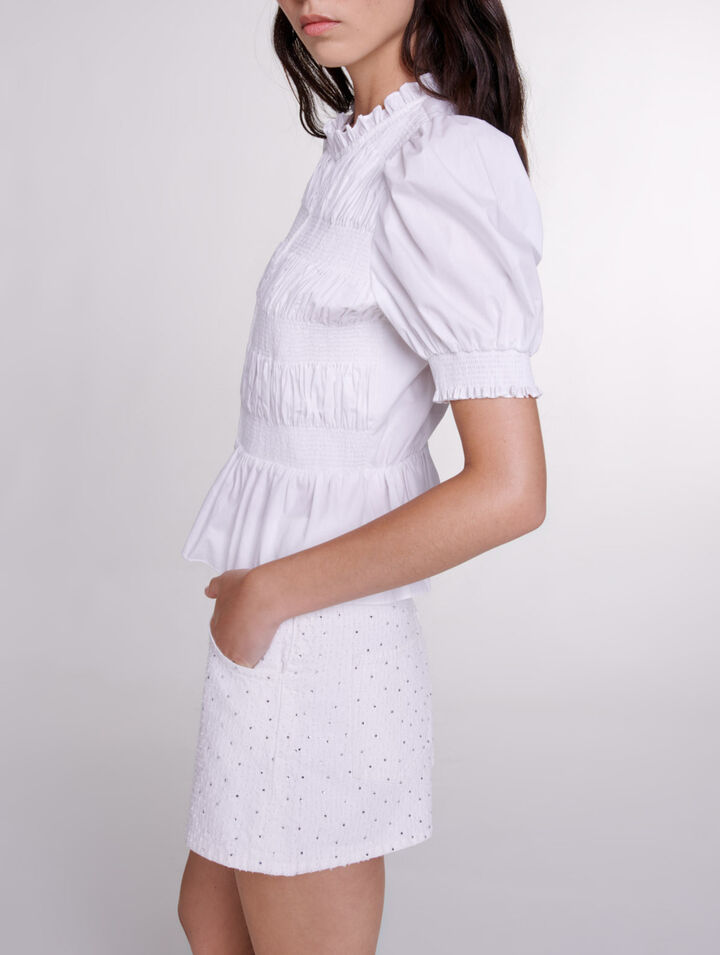 Chemise smockée