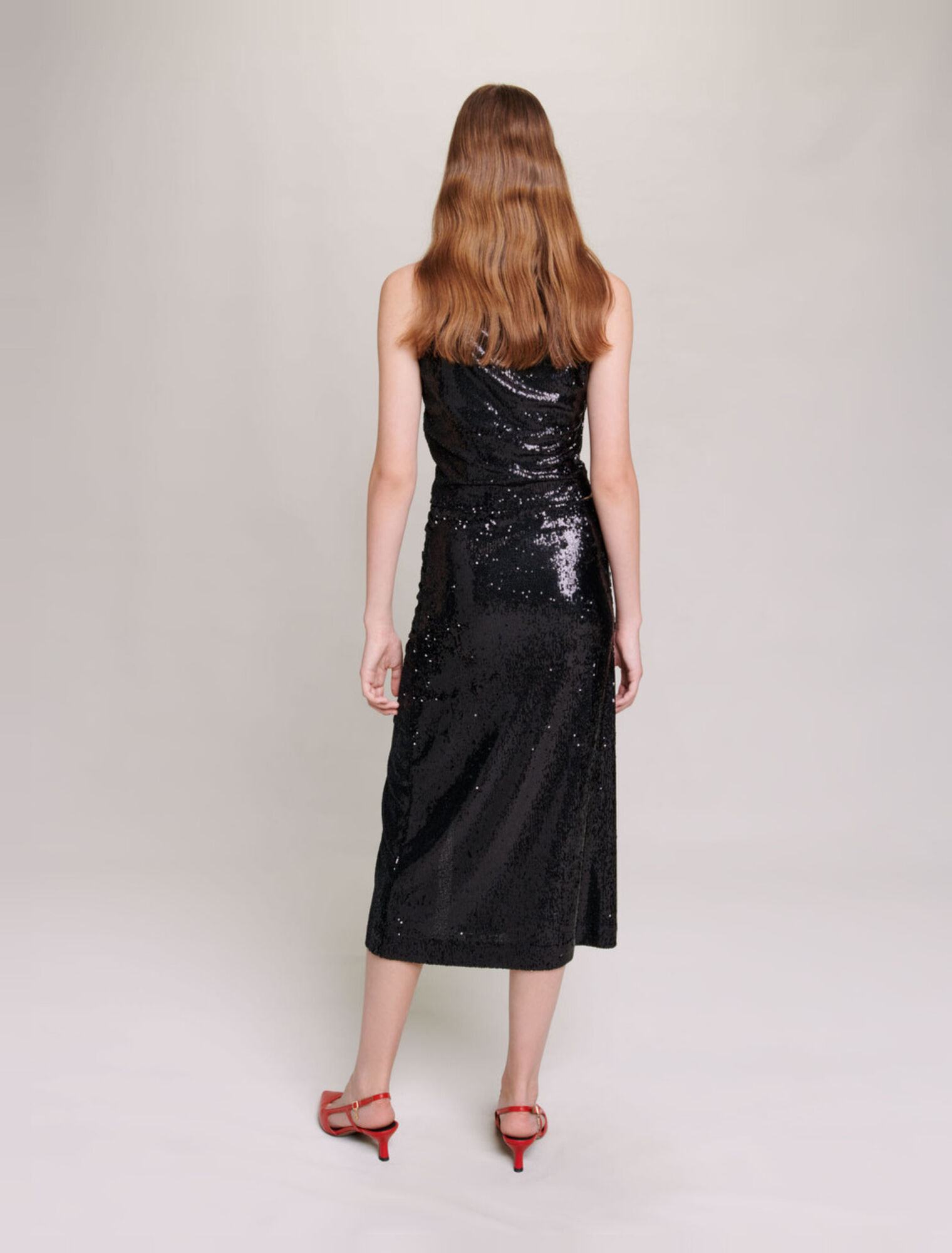 Jupe midi à sequins