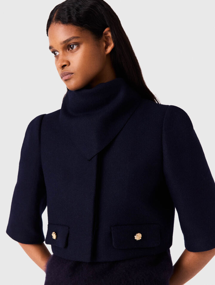 Veste courte en laine 